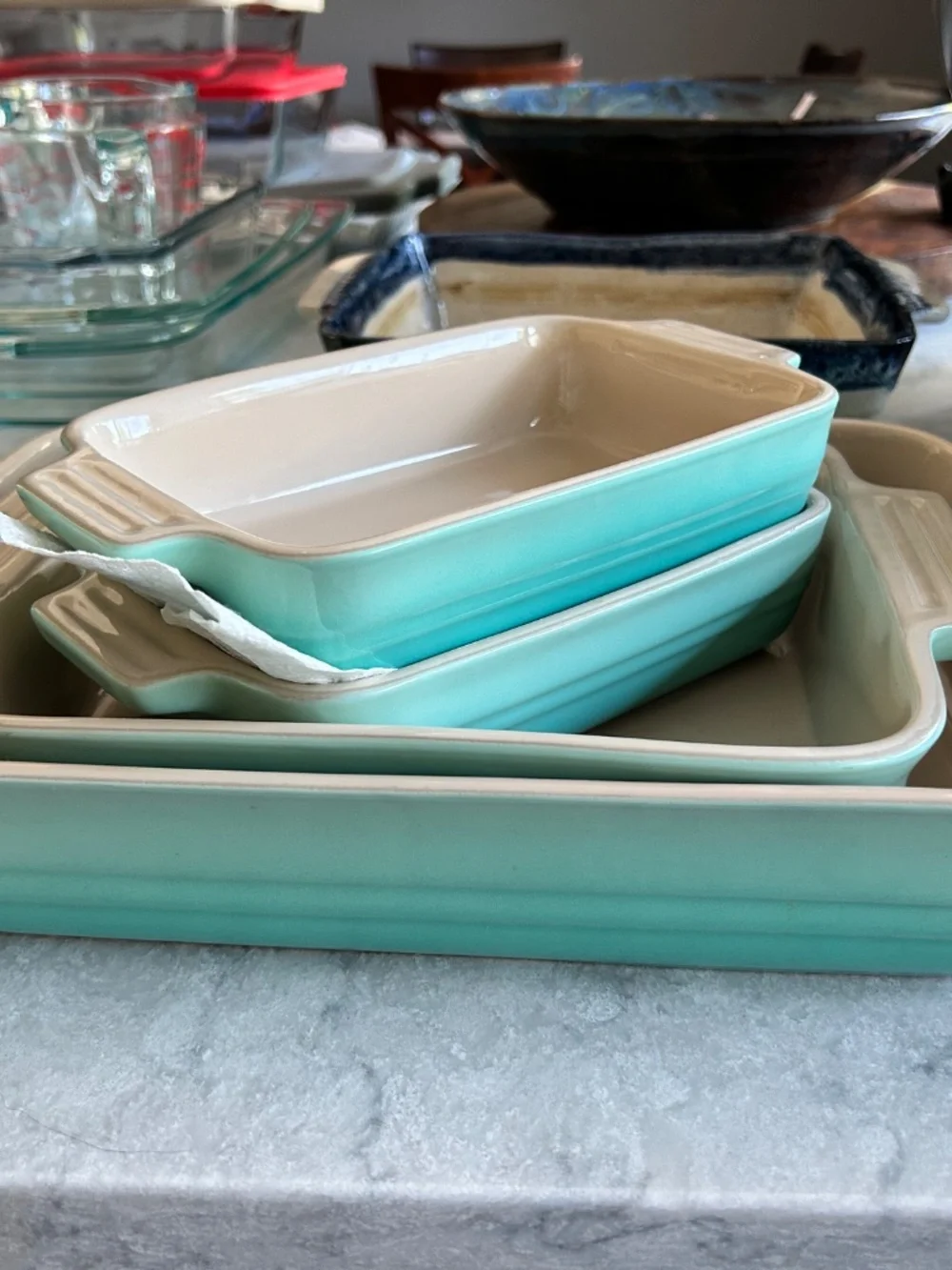 Cool Mint Le Creuset Set (7 piece)
